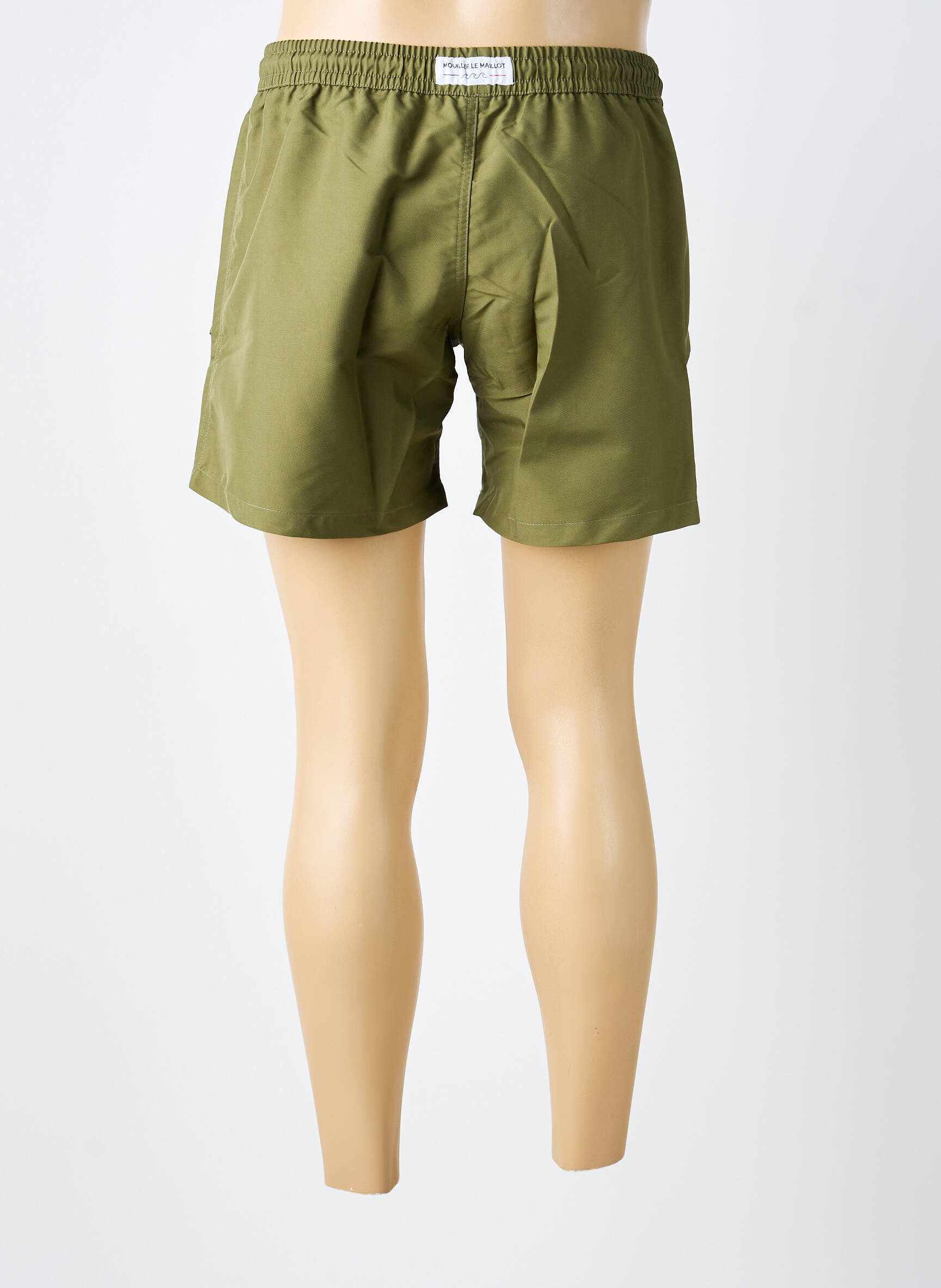 Short de bain tissage popeline vert clair MOUILLER LE MAILLOT homme