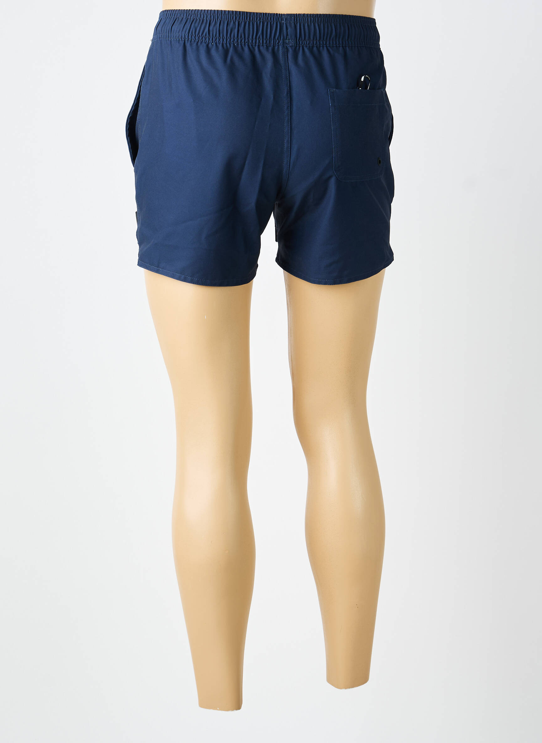 Short de bain effet matière satinée bleu HERO SEVEN homme