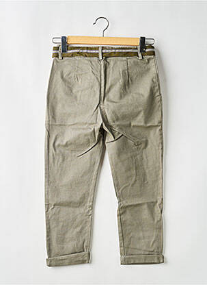Pantalon 7/8 taille à pinces taille normale vert ANGELA DAVIS femme