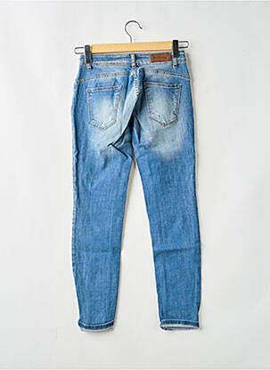 Jeans coupe slim effet usé délavé taille basse bleu BELLAWAY femme