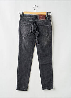Jeans coupe slim taille basse taille basse noir ALMANEGRA femme