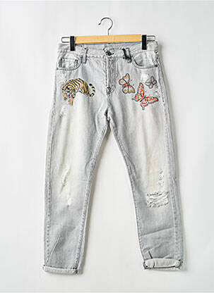 Jeans coupe slim stretch taille normale gris MARYLEY femme