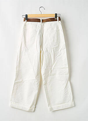 Jeans coupe large poches taille haute blanc SOUVENIR femme
