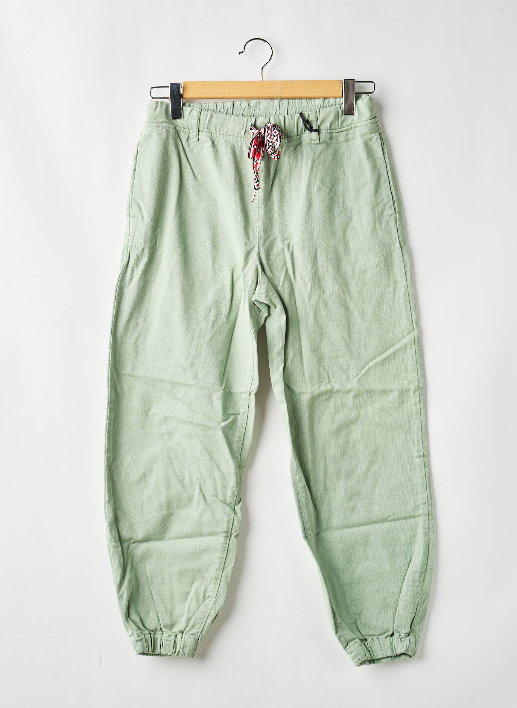 Pantalon large poches taille normale vert MARYLEY femme