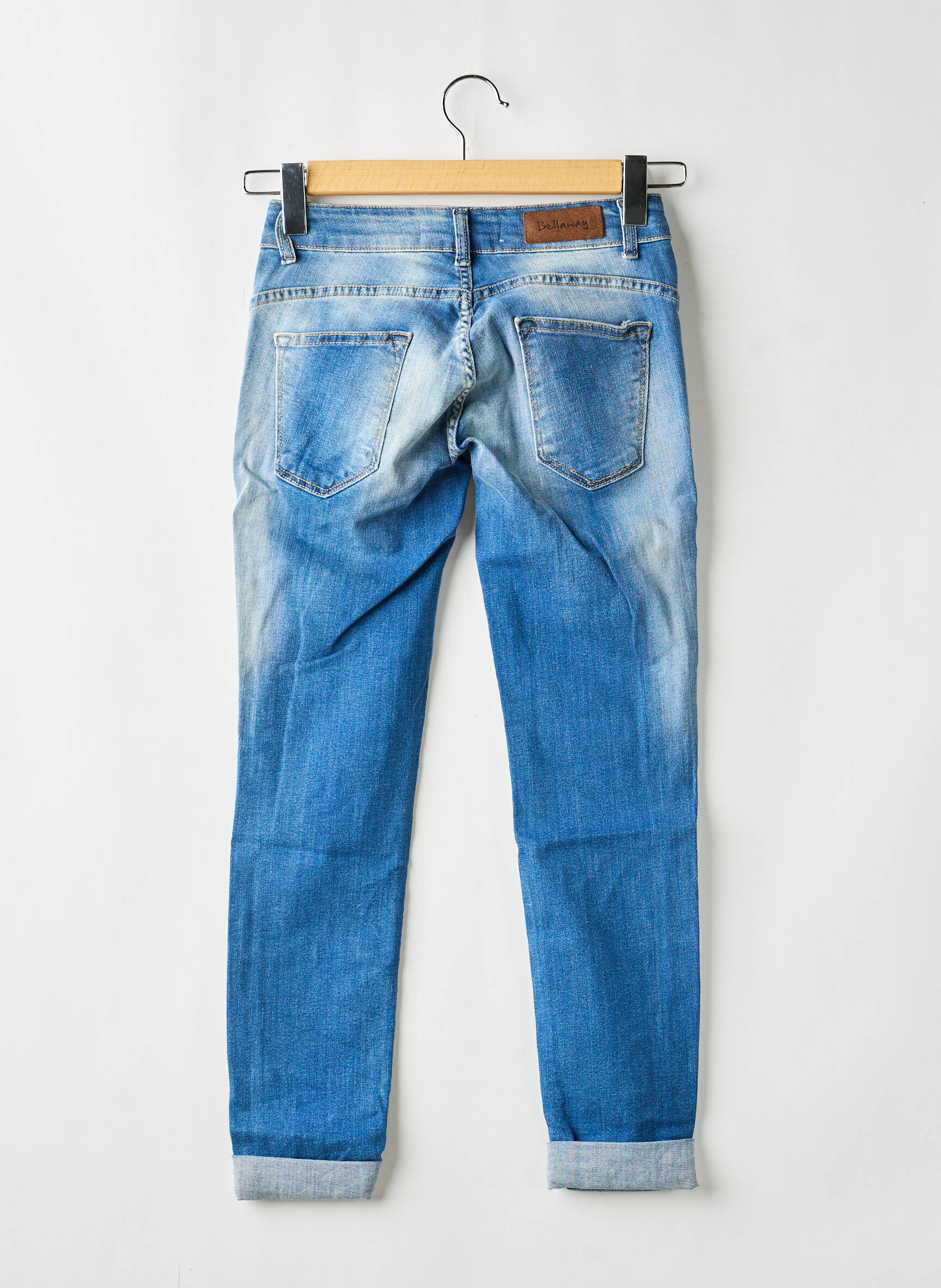 Jeans coupe slim taille basse taille basse bleu BELLAWAY femme