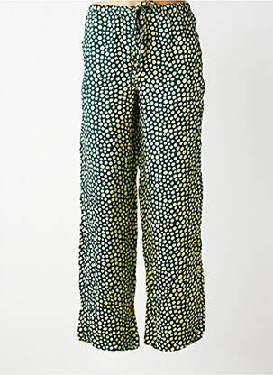 Pantalon droit taille élastique taille normale vert CHARLIE JOE femme