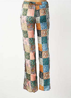 Pantalon droit taille élastique taille normale bleu CHARLIE JOE femme