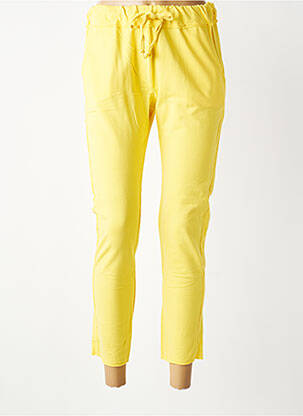 Jogging slim taille normale jaune BROOKLYN AND SHIR femme