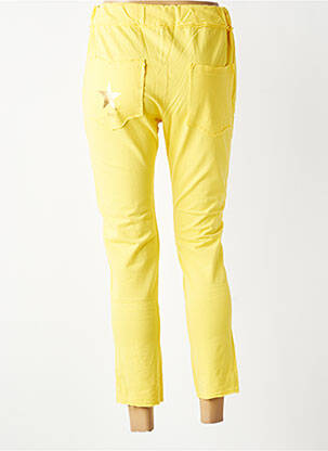 Jogging slim taille normale jaune BROOKLYN AND SHIR femme