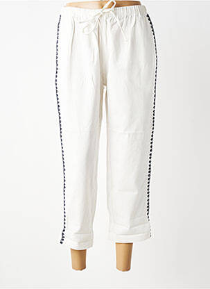 Jogging slim taille normale blanc CHARLIE JOE femme