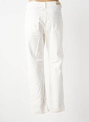 Pantalon droit stretch taille normale beige ALMANEGRA femme
