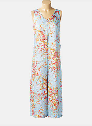Combi-pantalon fermeture zippée au dos sans manche bleu MARYLEY femme
