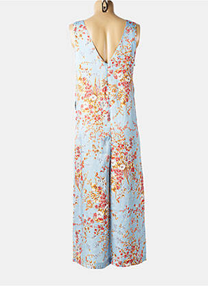 Combi-pantalon fermeture zippée au dos sans manche bleu MARYLEY femme