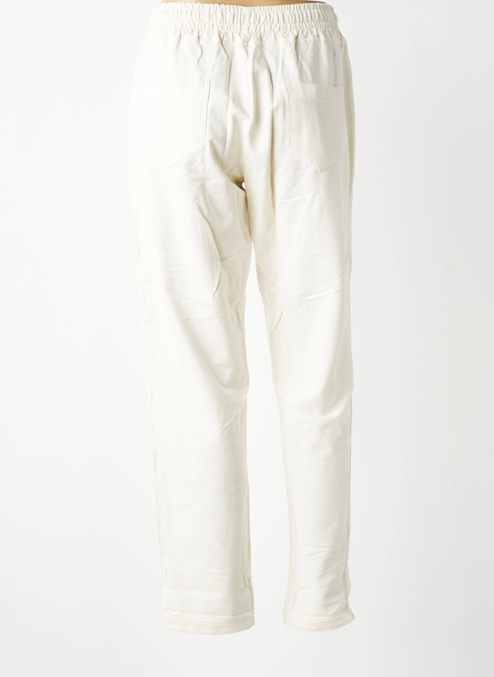 Jogging slim taille normale beige BAHÉ femme