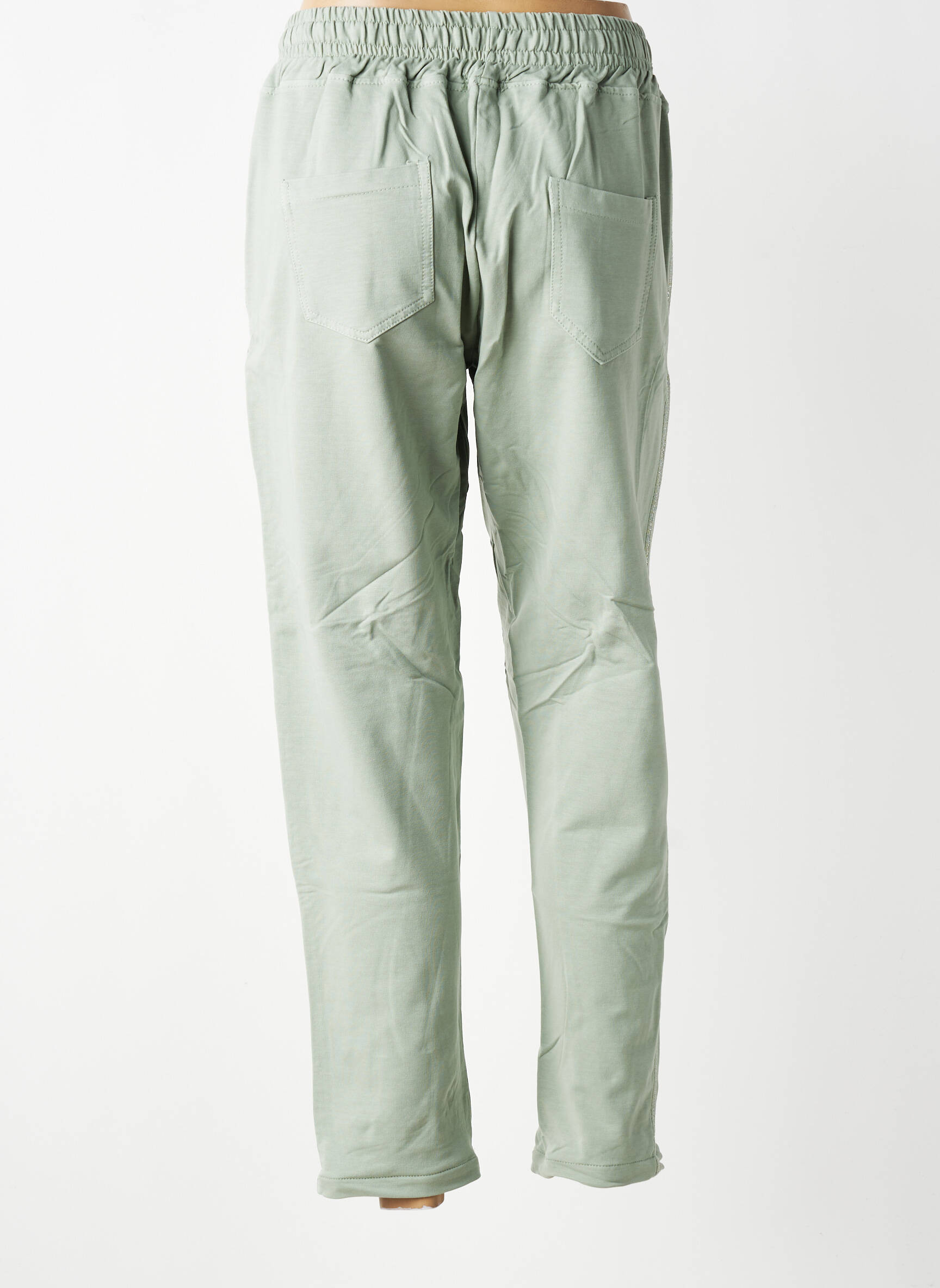Jogging slim taille normale vert BAHÉ femme