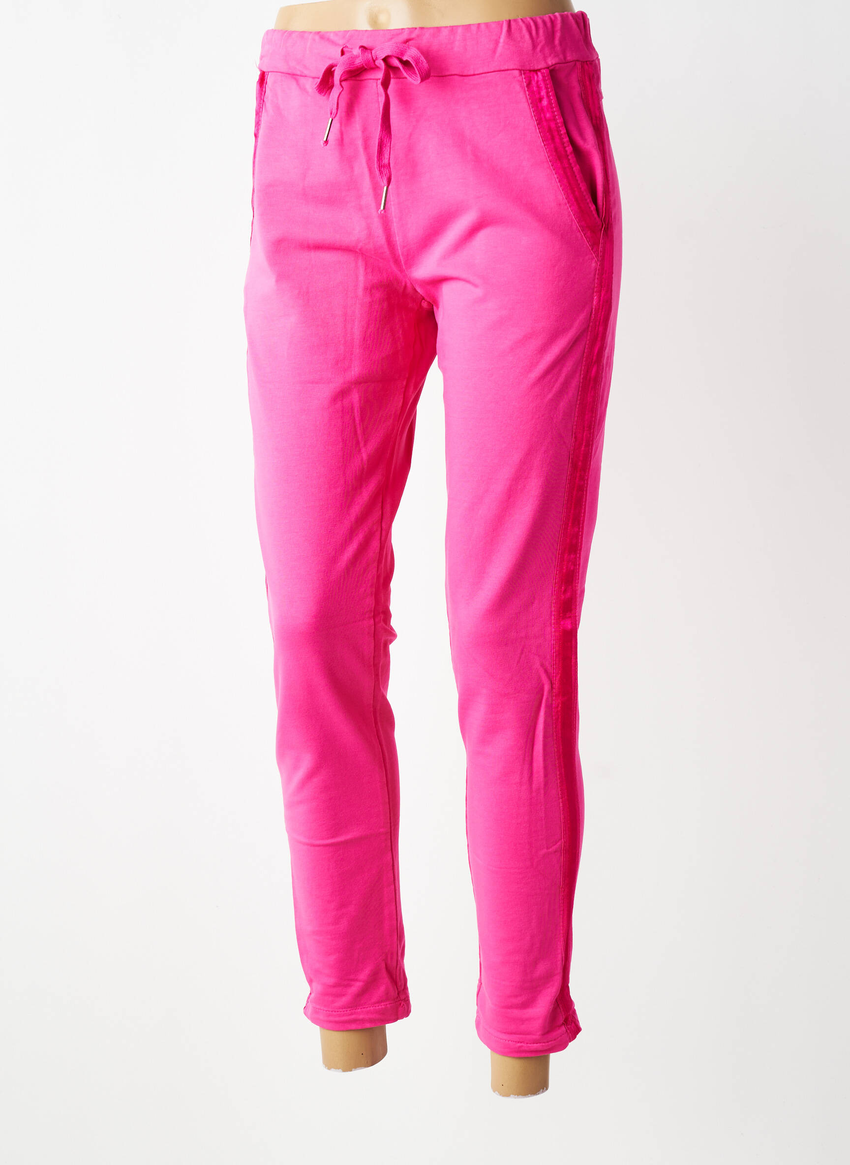 Jogging slim taille normale rose BROOKLYN AND SHIR femme