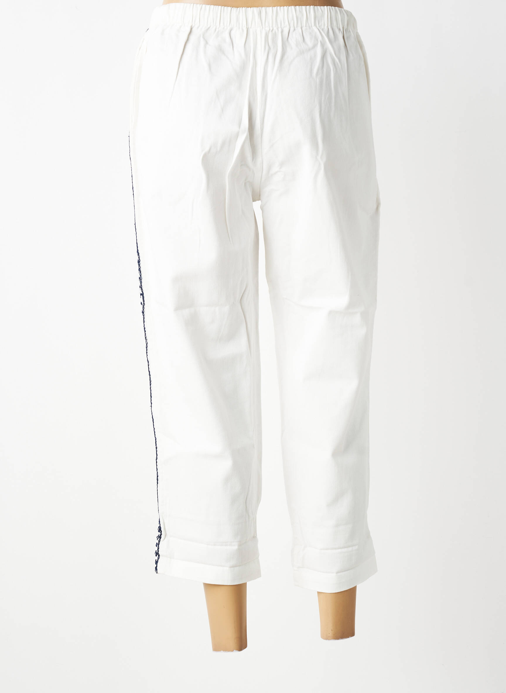 Jogging slim taille normale blanc CHARLIE JOE femme