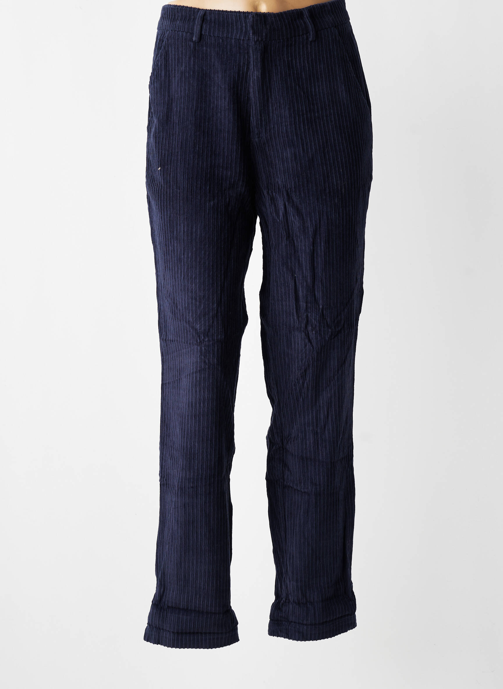 Pantalon droit stretch taille normale bleu CHARLIE JOE femme