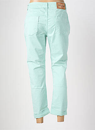 Pantalon droit taille élastique taille normale bleu ALMANEGRA femme