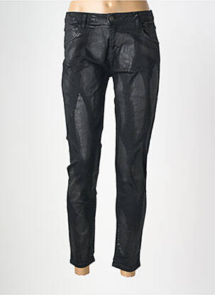 Pantalon slim taille normale taille normale noir MARYLEY femme
