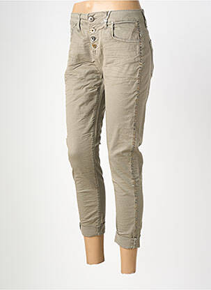 Pantalon 7/8 taille normale taille normale vert BELLAWAY femme