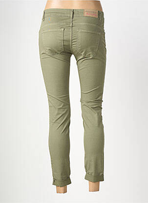 Pantalon slim stretch taille normale vert ALMANEGRA femme