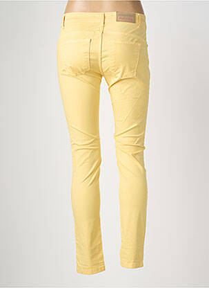 Pantalon slim stretch taille normale jaune ALMANEGRA femme