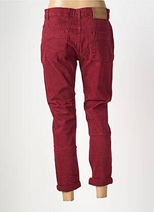 Pantalon 7/8 stretch taille normale rouge ALMANEGRA femme