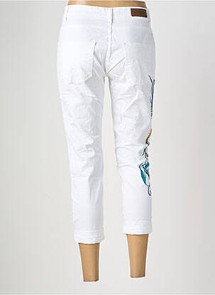 Pantalon 7/8 stretch taille normale blanc BELLAWAY femme