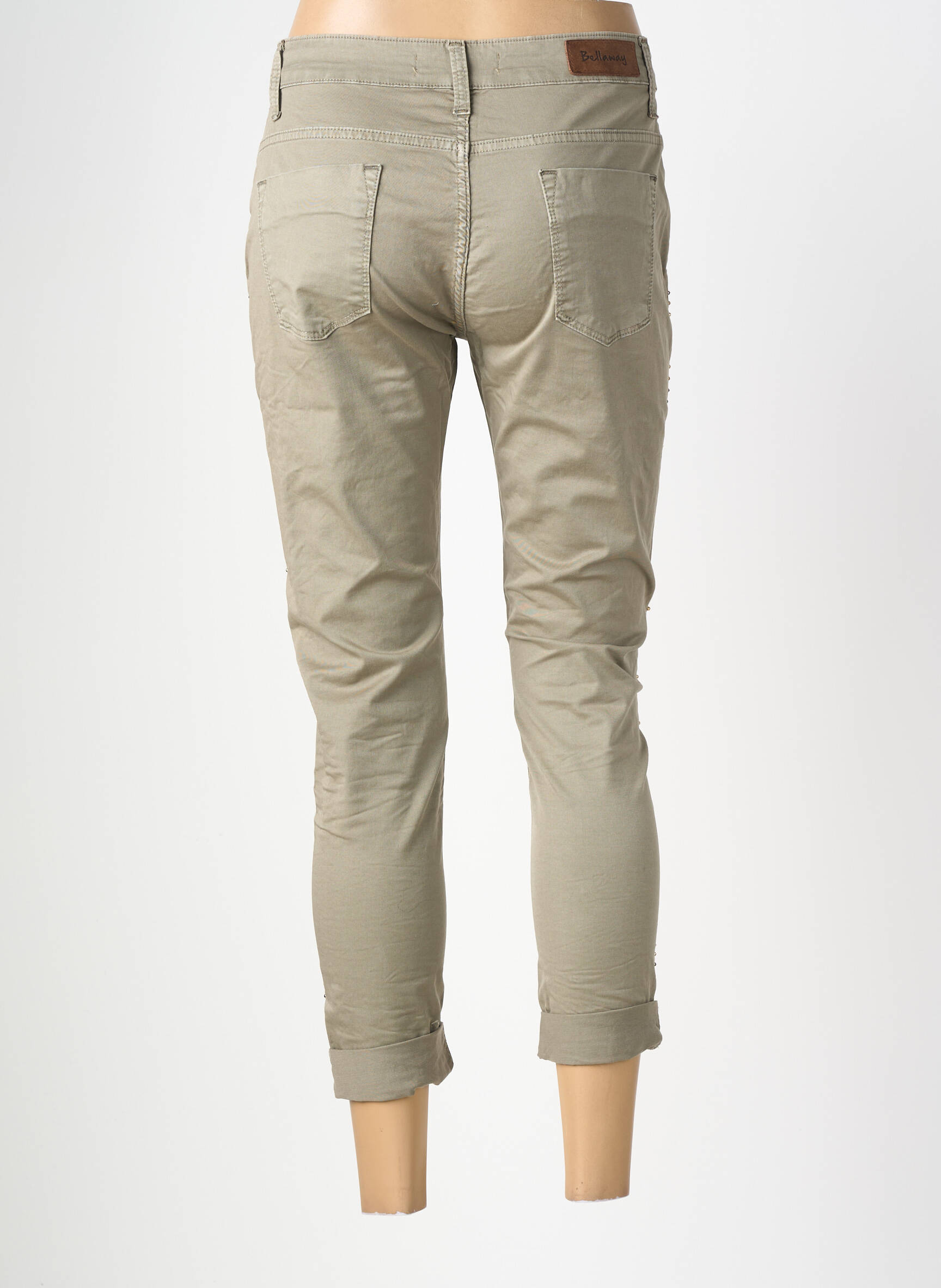 Pantalon 7/8 taille normale taille normale vert BELLAWAY femme
