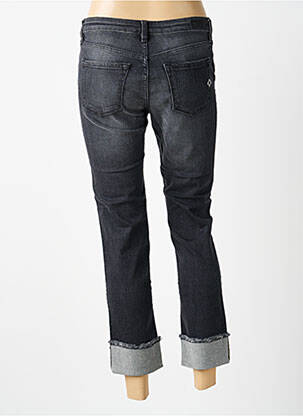 Jeans coupe droite broderie rivets taille normale gris MARYLEY femme