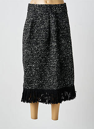 Jupe longue coupe droite noir ANTONELLO SERIO femme