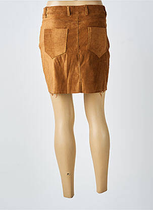 Jupe courte poches marron MARYLEY femme