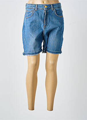 Short tissage denim taille normale bleu ALMANEGRA femme