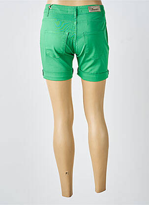 Bermuda coupe droite taille normale vert ALMANEGRA femme