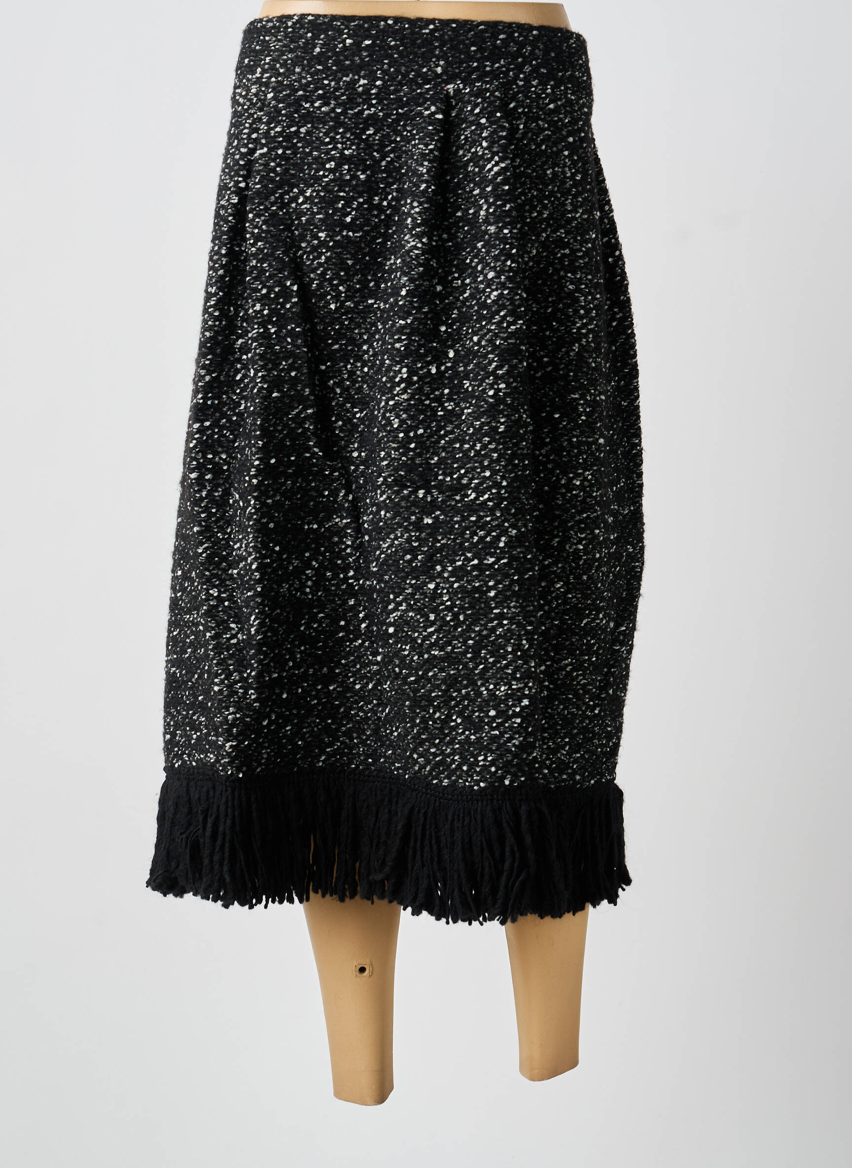 Jupe longue coupe droite noir ANTONELLO SERIO femme
