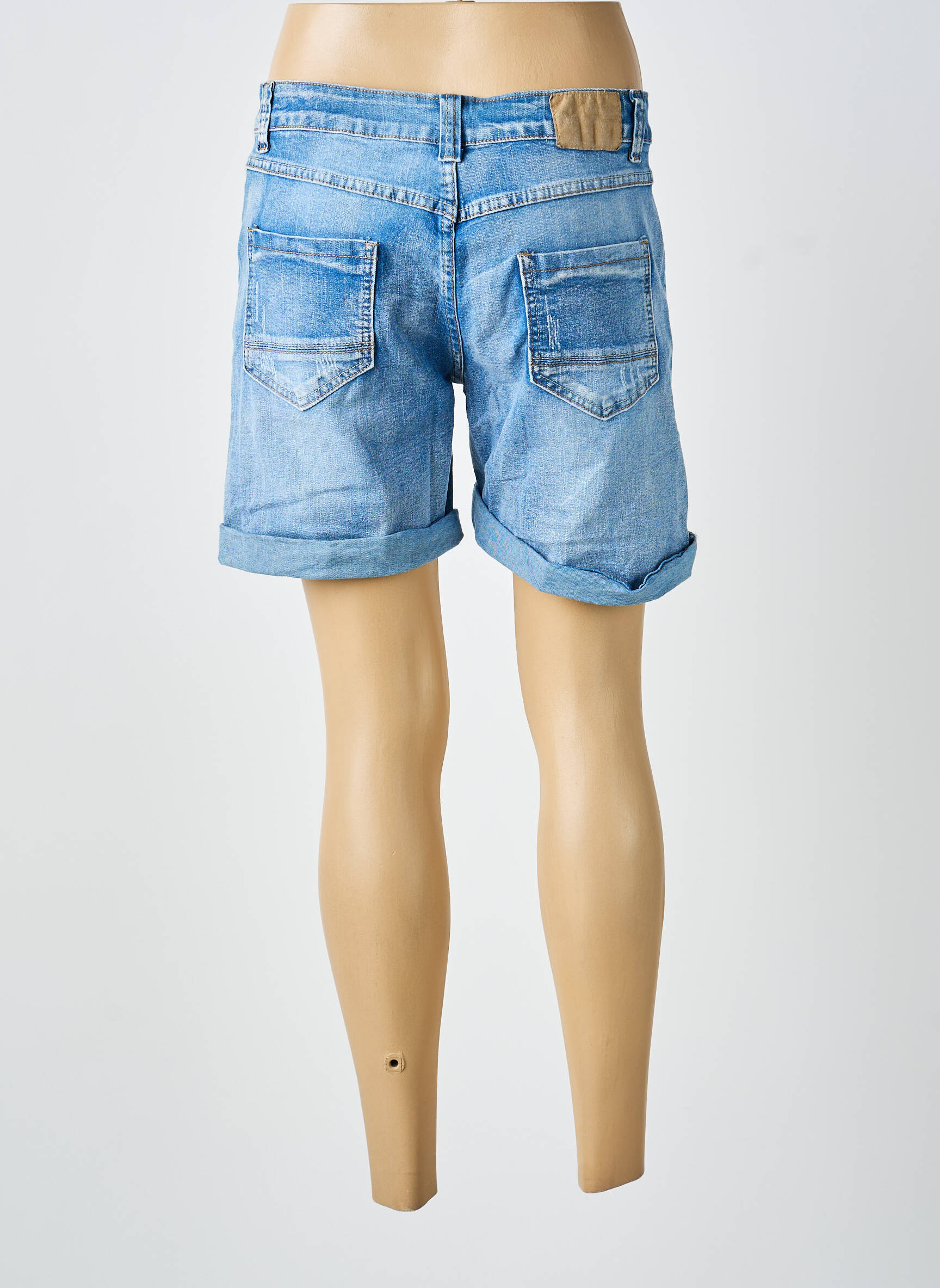 Short tissage denim taille normale bleu DENIM femme
