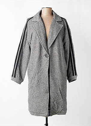 Manteau long coupe cintrée sans capuche gris MARYLEY femme