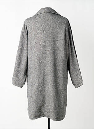 Manteau long coupe cintrée sans capuche gris MARYLEY femme