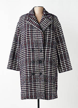 Manteau long coupe droite sans capuche violet MARYLEY femme