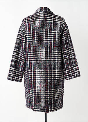 Manteau long coupe droite sans capuche violet MARYLEY femme