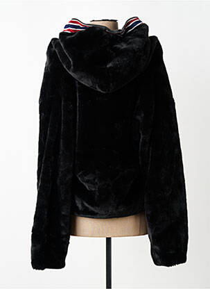 Manteau court capuche a capuche noir MARYLEY femme