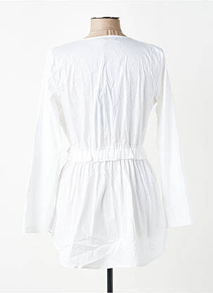Tunique manches longues légère et transparente blanc MARYLEY femme