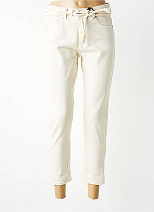 Jeans coupe slim stretch taille normale beige MARYLEY femme