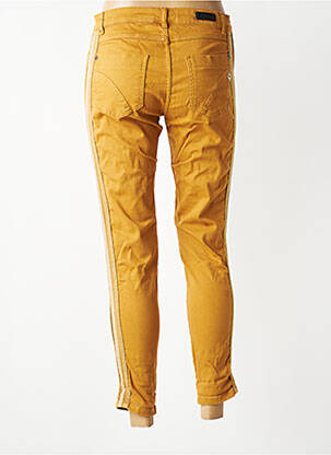 Jeans coupe slim stretch taille normale jaune MARYLEY femme