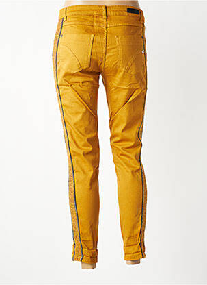 Jeans coupe slim stretch jaune MARYLEY femme