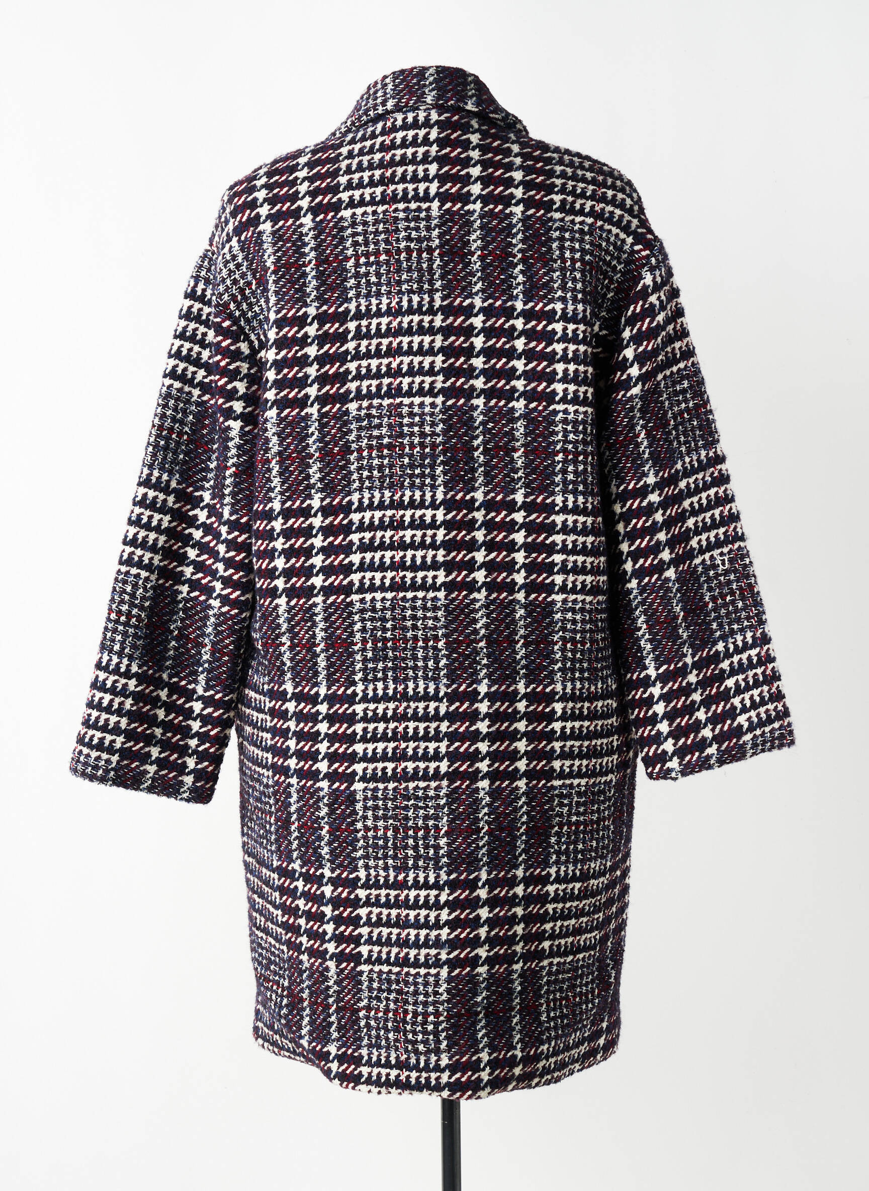 Manteau long coupe droite sans capuche violet MARYLEY femme