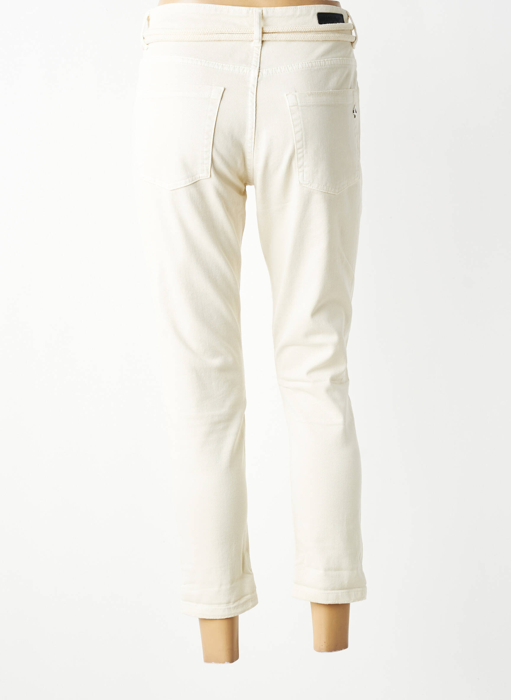 Jeans coupe slim stretch taille normale beige MARYLEY femme