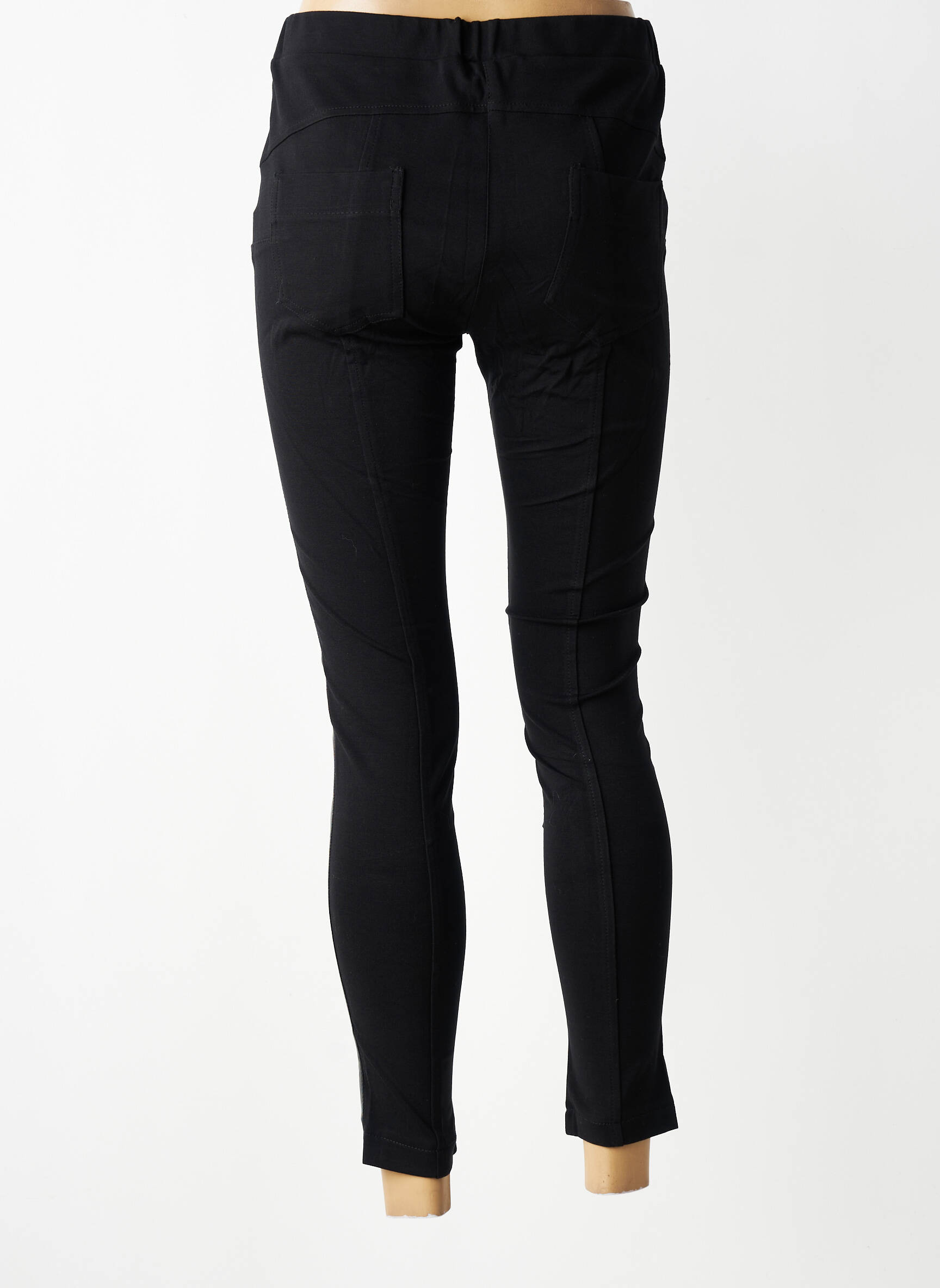 Legging tissage simili-cuir taille normale noir MARYLEY femme