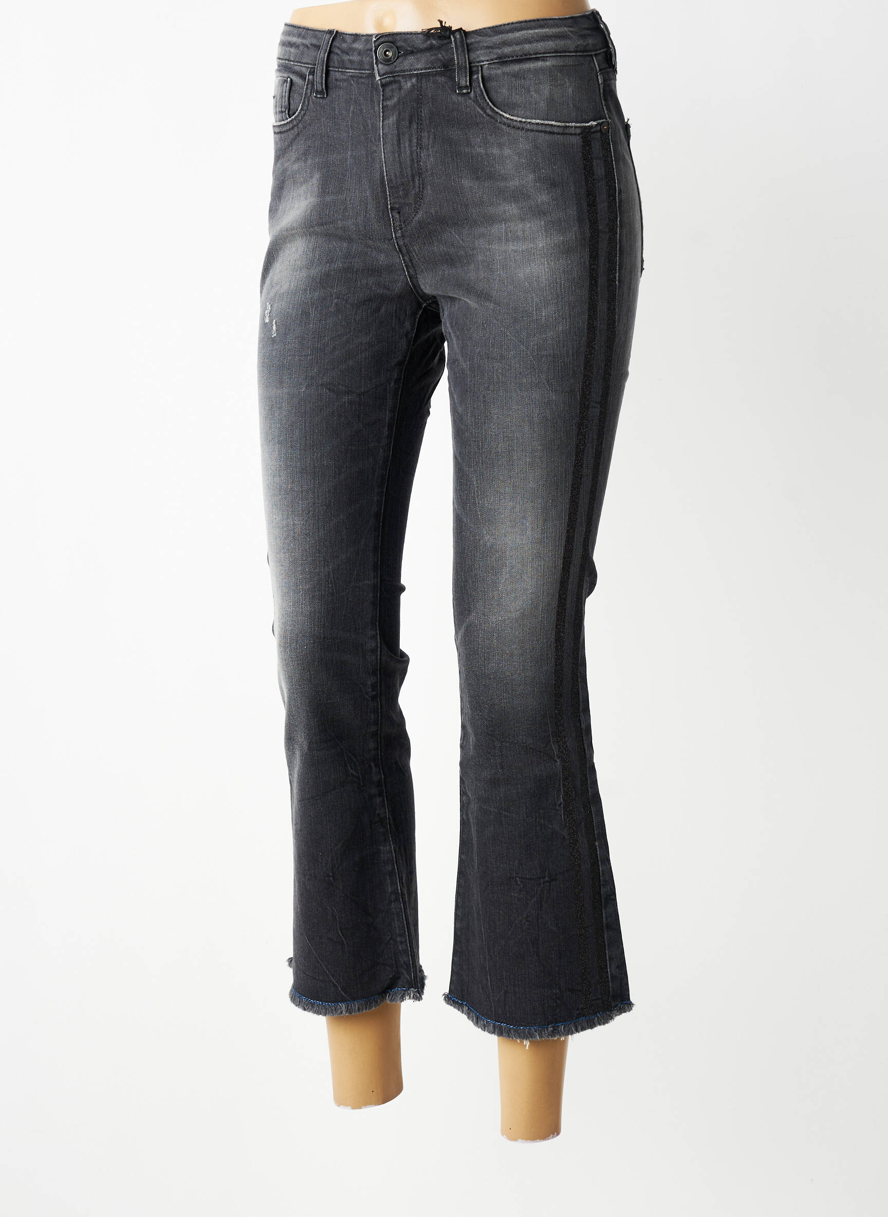 Jeans bootcut taille normale taille normale gris MARYLEY femme